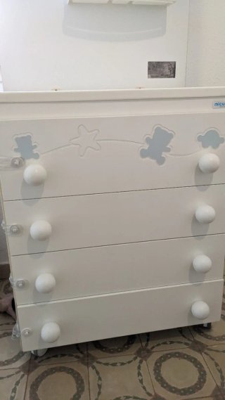 Cómoda Cambiador + Bañera bebé