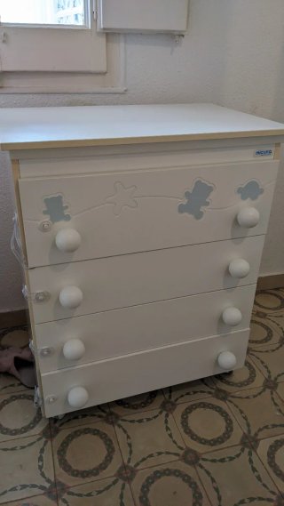 Cómoda Cambiador + Bañera bebé
