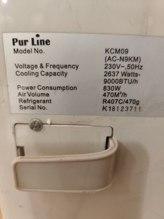 Aire Acondicionado Portátil Pur Line Beige