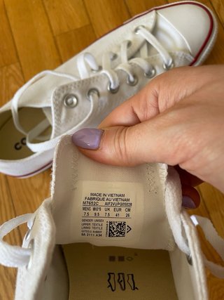Converse bajas blancas originales