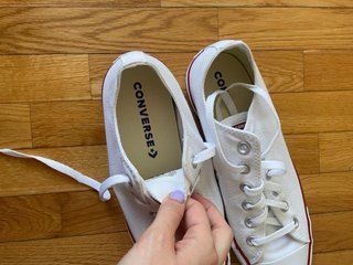 Converse bajas blancas originales