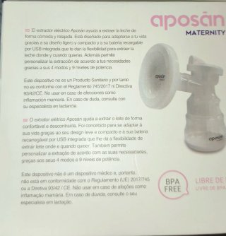 Sacaleches Eléctrico Aposan Maternity