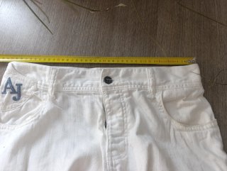 Jeans Armani Dritti Donna Bianchi Taglia M