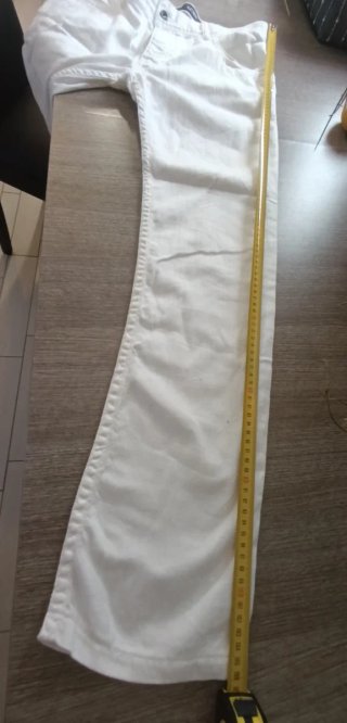 Jeans Armani Dritti Donna Bianchi Taglia M