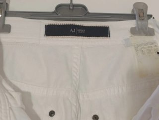 Jeans Armani Dritti Donna Bianchi Taglia M