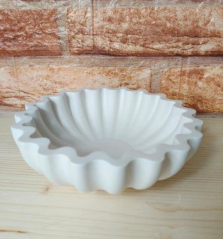 Svuotatasche in gesso bianco