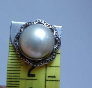 Pendientes de plata con perla