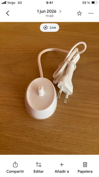 Cargador Oral-B Cepillo Dental Eléctrico