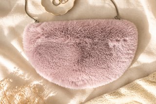 Bolso Zara Bandolera Rosa Pelo Faux Fur