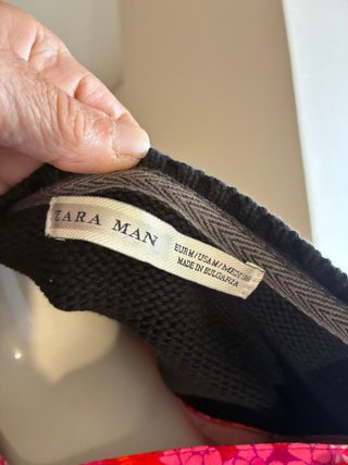 Jersey negro hombre talla M ZARA