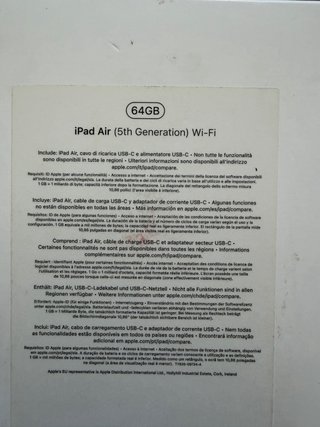 iPad Air 5ª gen 10,9” 64GB Gris Espacial