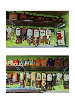 MAGNIFICA COLECCIÓN DE MOLINILLOS ANTIGUOS DE CAFÉ