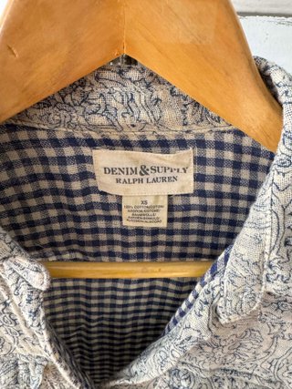 Camisa Denim & Supply Ralph Lauren azul/blanca