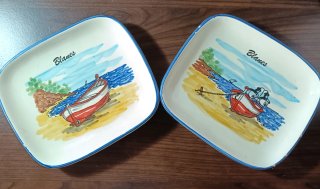2 Platos decorativos Blanes.