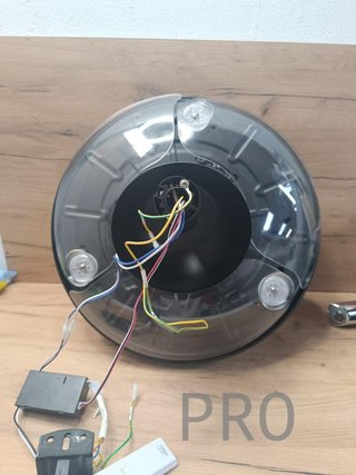 Ventilador de Techo con Aspas Retráctites y Lámpar