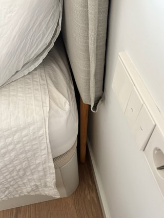 Cabecero de Lino Natural Gris para cama 150cm