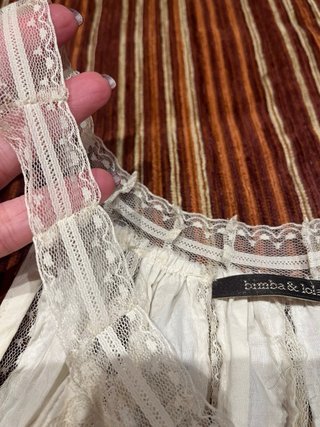 Top Bimba y Lola encaje blanco Talla S