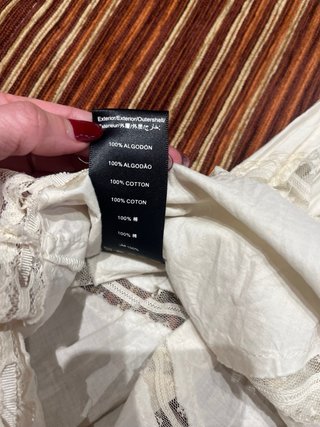 Top Bimba y Lola encaje blanco Talla S