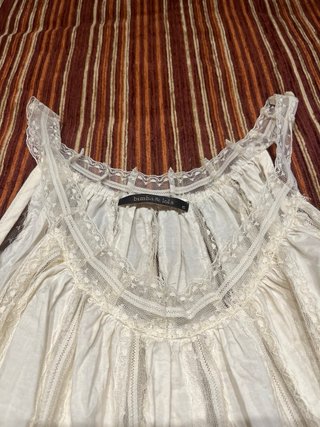 Top Bimba y Lola encaje blanco Talla S