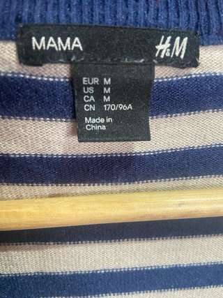 Chaqueta de punto H&M rayas premamá