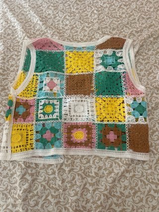 Chaqueta Crochet Multicolor Talla S/M