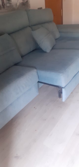 Sofá chaise longue verde agua 270  EN RONDA