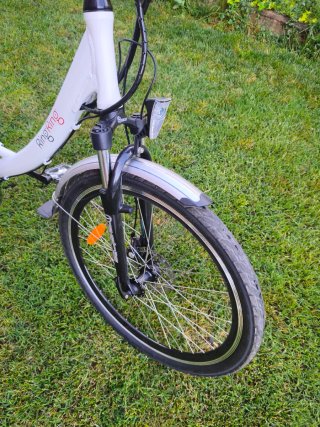 Bicicleta Eléctrica Blanca