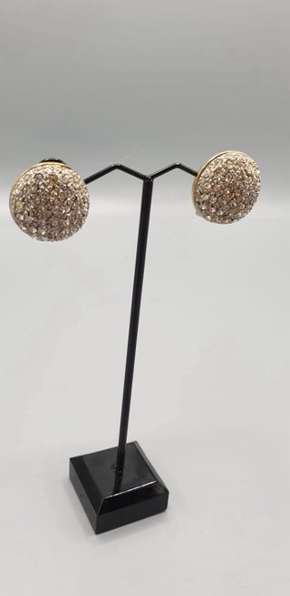 Orecchini clip vintage effetto pavé