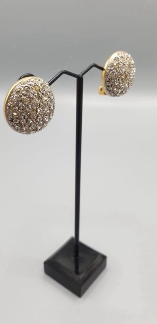 Orecchini clip vintage effetto pavé