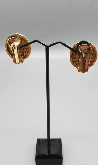 Orecchini clip vintage effetto pavé