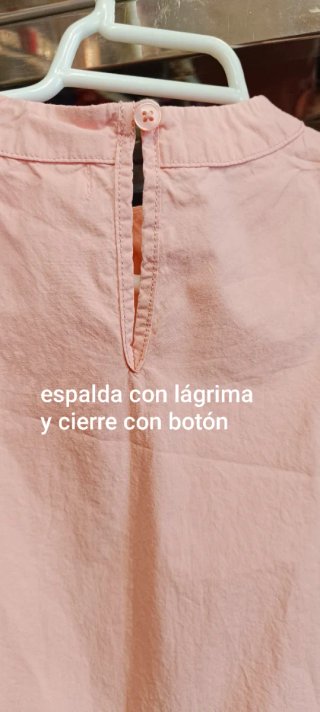 Blusa verano niña sin mangas rosa