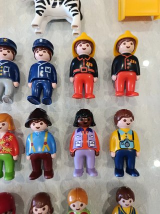 Playmobil 1,2,3 Coche Animales Figuras