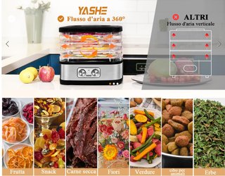 Essiccatore alimentare YASHE