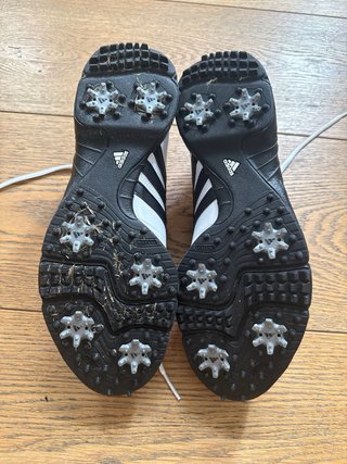 Zapatillas Golf Adidas Blancas y Negras