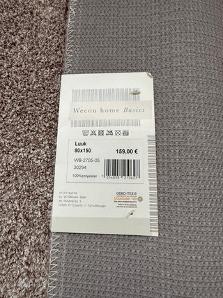 Alfombra de baño grande gris - beis