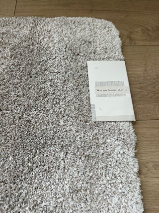 Alfombra de baño grande gris - beis