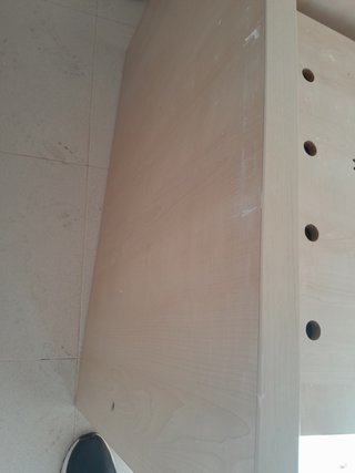 Estructura de cama de madera 2x0.90