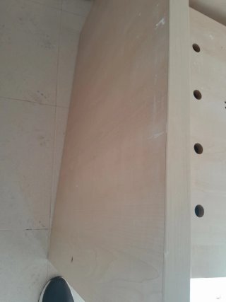 Estructura de cama de madera 2x0.90