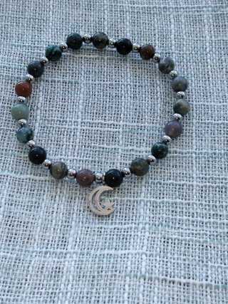 Pulsera piedras naturales con luna