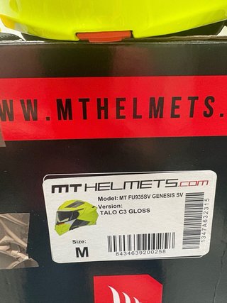 Casco MT Helmets Modular Talla M Amarillo