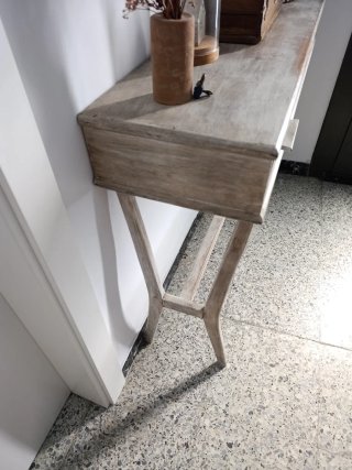 Mesa consola madera restaurada