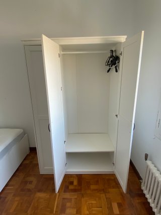 Armario blanco con puerta de espejo SONGESAND
