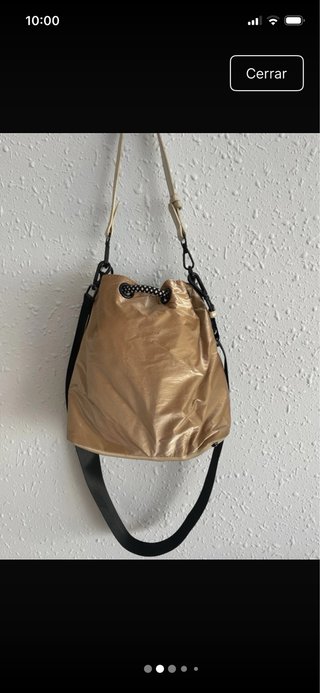 Bolso Munich Dorado tipo bombonera