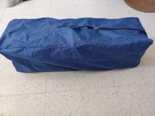 Cuna de viaje plegable azul