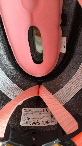 Casco Bicicleta Niña Rosa