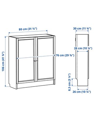 Estantería Billy con puertas Ikea