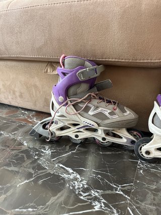Patines en línea Oxelo morados y grises