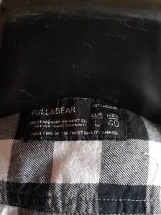 Camisa cuadros Pull&Bear Talla L
