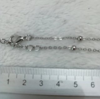 3 Pulseras/Tobilleras Acero Plateado