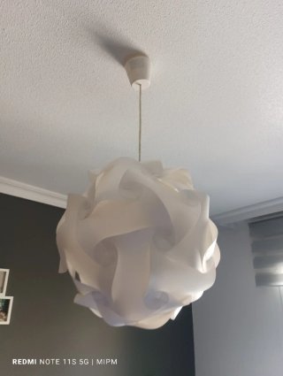 Lámpara colgante efecto puzzle